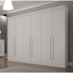 Guarda Roupa Casal 6 Portas 6 Gavetas Gramado-neve Star Móveis