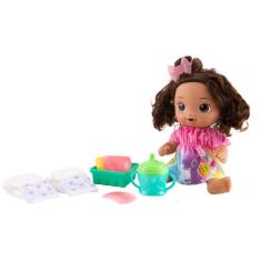 Boneca Baby Alive Hora do Suco Morena  - com Acessórios Hasbro, Rosa