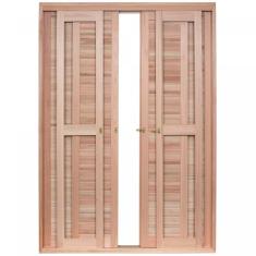 Porta Janela com 2 Caixilhos de Correr para Vidros Inteiros Rondosul Natural