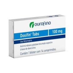 Antibiótico Ourofino Doxifin Tabs Para Cães E Gatos 100Mg