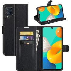 Capa Capinha Carteira Galaxy M32 Tela De 6.4 Case Flip Couro - Danet, 