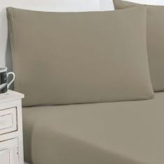 Jogo De Cama Malha Lençol 100% Algodão Gran Moratta 3 Peças Queen - Av