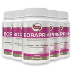 Kit 5 Boraprim Vitafor 60 Cápsulas