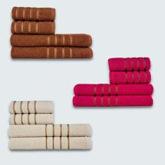 Jogo De Toalhas 12 Pe?as Cole??o Montreal 100% Algod?o Mr+rs+bg