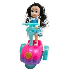 Boneca Julia Scooter Gira 360 Com Luz E Som Infantil - Futuro Kids