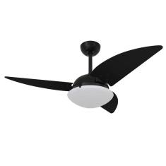 Ventilador De Teto Volare Preto Fosco Class Nero 3 Pás 110V