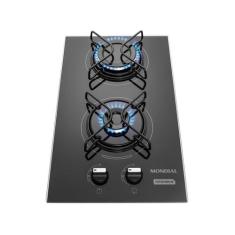Cooktop a Gás 2 Bocas Mondial CTG-04, Preto, Bivolt