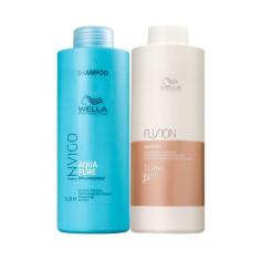 Kit Shampoo Aqua Pure Invigo E Condicionador Fusion - Wella