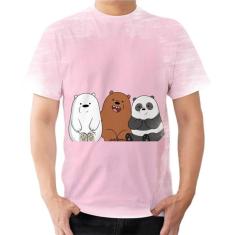 Camiseta Camisa Urso Sem Curso Panda Irmãos Amigos Familia 