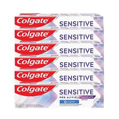 Kit Creme Dental Colgate Sensitive Pro-alívio Imediato Original 90g com 6 unidades