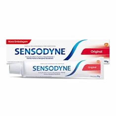 Sensodyne Creme Dental Original, Proteção Diária Para Dentes Sensíveis, Dentes Fortes e Gengivas Saudáveis, 90g