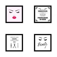 Kit Quadros Decorativos Em Mdf Designer De Sobrancelhas 08 - New Decor