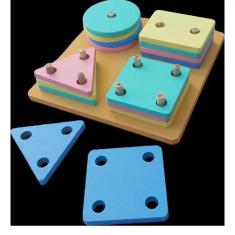 Prancha De Formas Candy Brinquedo Educativo - Brinque E Leia