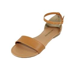 Rasteira Luiza Sobreira Couro Caramelo Mod. 2027