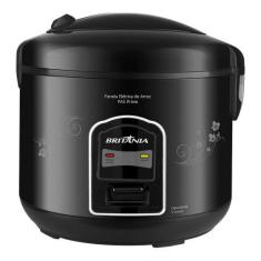 Panela de Arroz Elétrica Britânia PA5 Prime - 5 Xícaras, Preta, Preto,