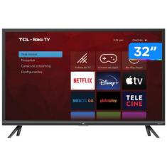 Smart TV 32 HD LED TCL 32RS520 VA - 32RS520 Wi-Fi 3 HDMI 1 USB, 32"