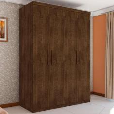 Guarda Roupa Miami Casal Quatro Portas Malbec - CasaH