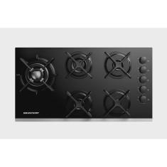 Cooktop 5 Bocas Brastemp Eclipse Collection com Quadrichama - BDD86AP
