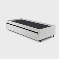 Bicama Box para Dois Colchões Solteiro Courino