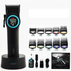 Máquina De Cortar Cabelo 9000Rpm Vgr-001 Bivolt Preto, Bivolt