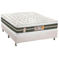 Cama Box Casal: Colchão Molas Castor Bonnel Silver Star Air DF + Base 