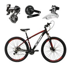 Bicicleta Aro 29 Ksw Xlt Câmbios Shimano Altus 24V Freios a Disco Hidráulicos Suspensão com Trava-Unissex