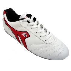 Chuteira Society Mathaus Azurra Couro Costurada A-Unissex