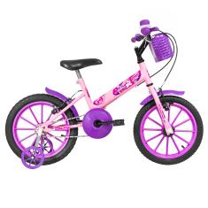 ULTRA BIKE Bicicleta Infantil Kids Unicorn Mod. T Aro 16 Rosa Bebe/Lilas