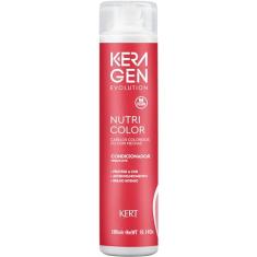 Keragen, Condicionador hidratante para cabelos, Coloridos e com mechas, Nutri Color, Evolution, 300ml, Vermelho