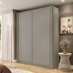 Guarda Roupa 190cm com Laterais Curvas e 2 Portas de Correr - Casa Lar