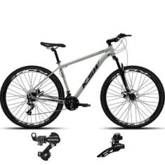 Bicicleta Aro 29 Mtb Ksw Xlt 21v Aluminio Cambios Shimano Suspençao 80