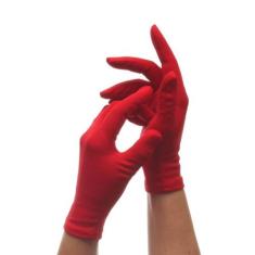 Par De Luva Vermelho Fantasia Tamanho P Adulto/Inf Cosplay - GabiJovi