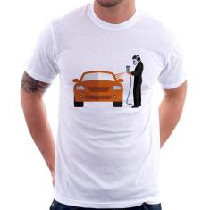 Camiseta Pintor Automotivo - Foca na Moda, Branco, GG
