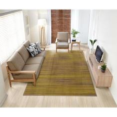 Tapete para Sala School Risca Amarelo 1,50x2,00 São Carlos - Tapetes S