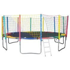 Cama Elástica 4,27m 6 Pés ChicoPlay Lona Preta