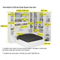 Dormitório Queen Size Sem Cama 1219s San Remo