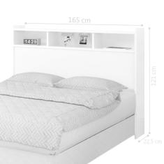 Cabeceira Queen Com Nichos Melissa Box Branco