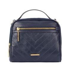 Bolsa de mão em couro liso Lara-Feminino