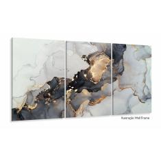 Quadro Abstrato Em Arte Moderno Luxo Decorativo Jogo 3 Peças