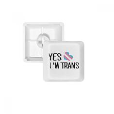 Kit de atualização para jogos Yes I'm Trans LGBT Teclado mecânico PBT