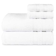 Jogo De Toalhas Fio Penteado Extra Macia 4 Peças - Comfort - Branco
