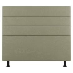 Cabeceira Cama Box Casal Malik 140cm Sintético Bege - Abmaza