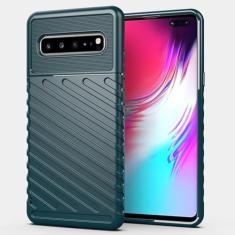 Capas para Samsung Galaxy S10 5G.Caso básico,Botão de pressão flexível / 360 ° Proteção completa,Sensação arenácea