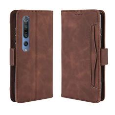 Capa com compartimento para cartão para XIAOMI Mi 10, capa flip de couro para XIAOMI Mi 10, capa magnética retrô para celular, capa carteira de telefone com compartimentos para cartões