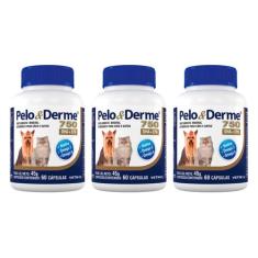 Pelo E Derme 750 Dha + Epa 60 Capsulas - Vetnil - 3 Unidades