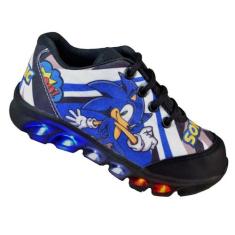 Tenis Infantil De Led Sonic Boom Veloz Lançamento - Tenis De Led, 25