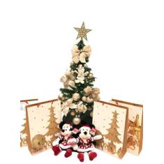 Árvore de Natal Completa Enfeites Pisca Led 1,20MT 100Galhos - MARPHI 