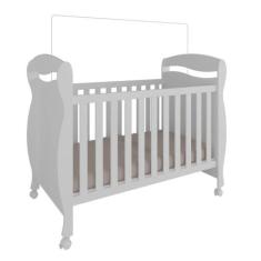 Berço Americano Moveis Peroba Junior mini cama MDF, Branco