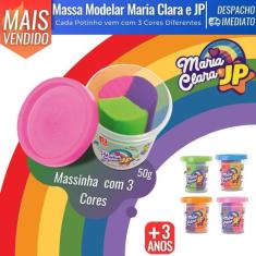 Massa de Modelar Massinha Colorida Maria Clara e JP Atóxico Unitária -
