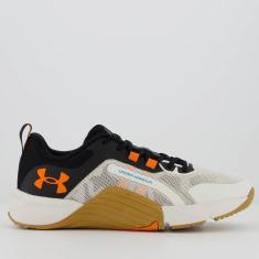 Tênis Under Armour Tribase Reps Cinza Preto e Laranja-Unissex